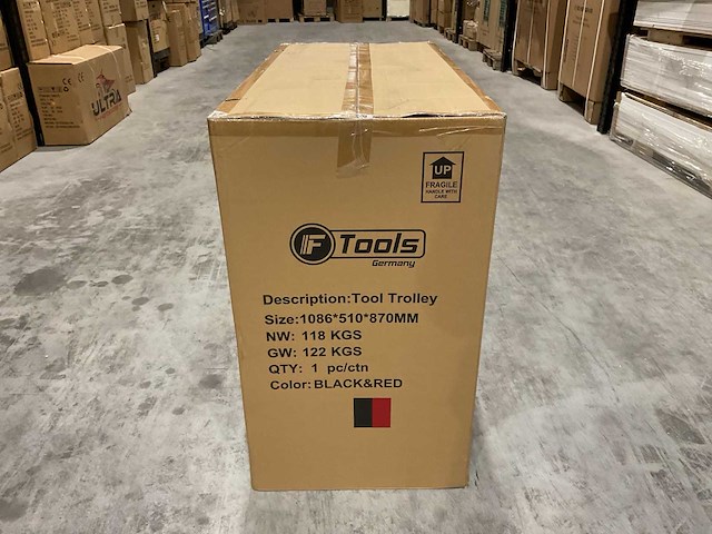 Ftools tool trolley black & red gereedschapswagen - afbeelding 76 van  76