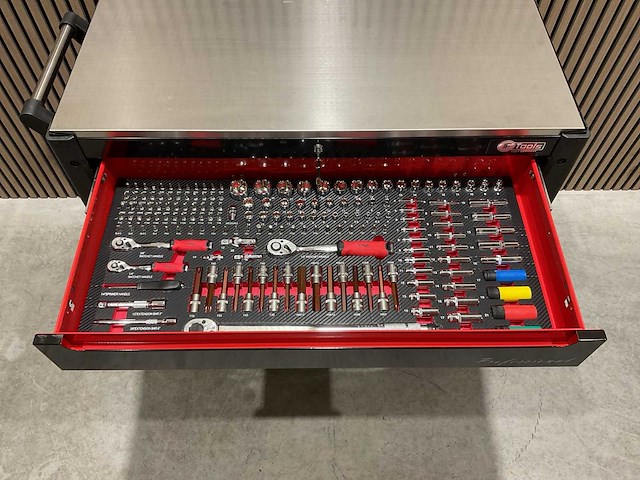 Ftools tool trolley black & red gereedschapswagen - afbeelding 72 van  76