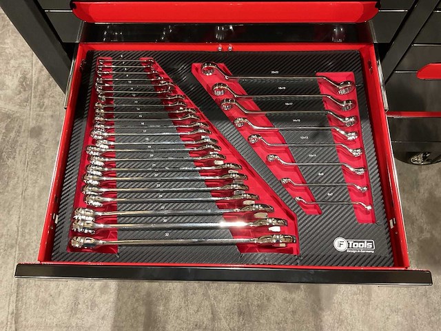 Ftools tool trolley black & red gereedschapswagen - afbeelding 51 van  76