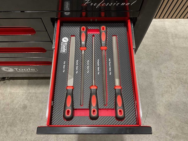 Ftools tool trolley black & red gereedschapswagen - afbeelding 4 van  63