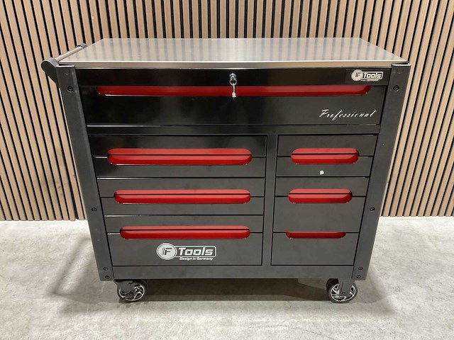 Ftools tool trolley black & red gereedschapswagen - afbeelding 34 van  76