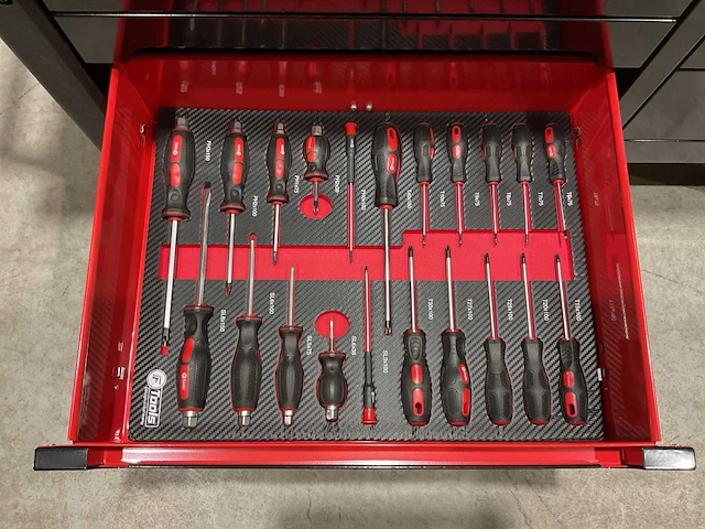 Ftools tool trolley black & red gereedschapswagen - afbeelding 15 van  76
