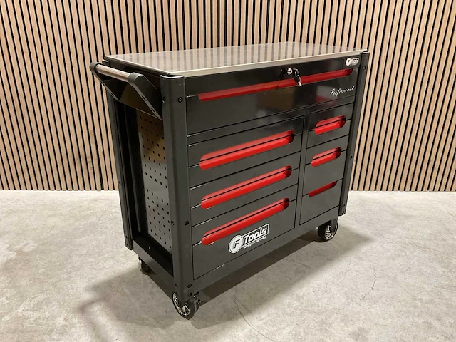 Ftools tool trolley black & red gereedschapswagen - afbeelding 21 van  76