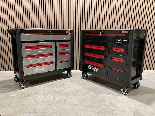 Ftools tool trolley black & red gereedschapswagen - afbeelding 30 van  76