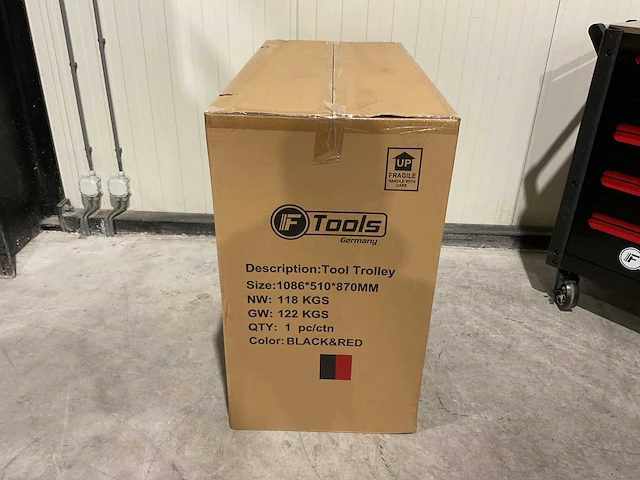 Ftools tool trolley black & red gereedschapswagen - afbeelding 34 van  76