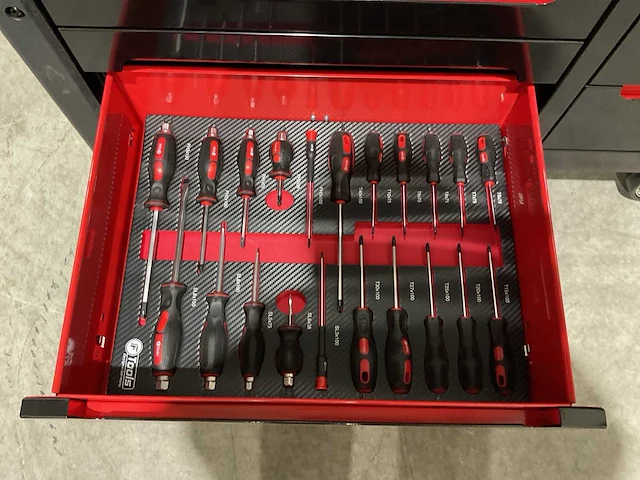 Ftools tool trolley black & red gereedschapswagen - afbeelding 43 van  76