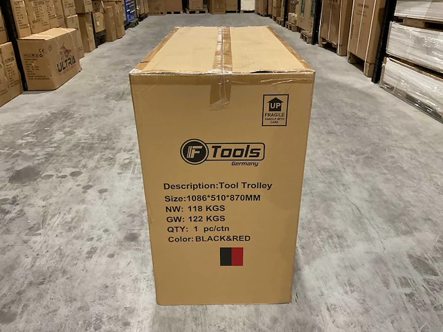 Ftools tool trolley black & red gereedschapswagen - afbeelding 62 van  76