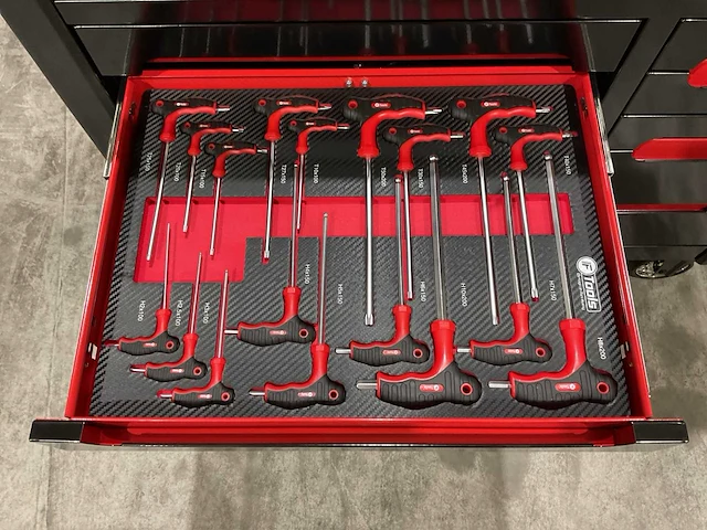Ftools tool trolley black & red gereedschapswagen - afbeelding 67 van  76