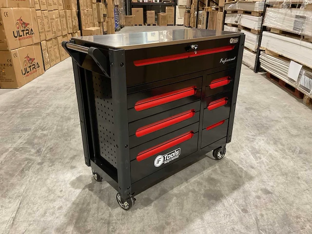 Ftools tool trolley black&red 12/10 gereedschapswagen - afbeelding 1 van  22