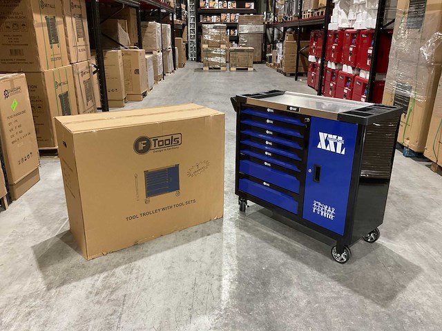 Ftools tool trolley with tool sets gereedschapswagen - afbeelding 1 van  6