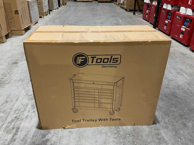 Ftools tool trolley with tools black & grey gereedschapswagen - afbeelding 12 van  73