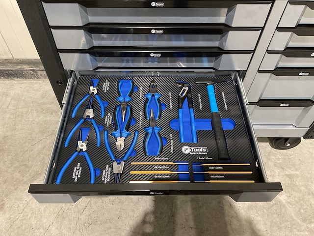 Ftools tool trolley with tools black & grey gereedschapswagen - afbeelding 65 van  73