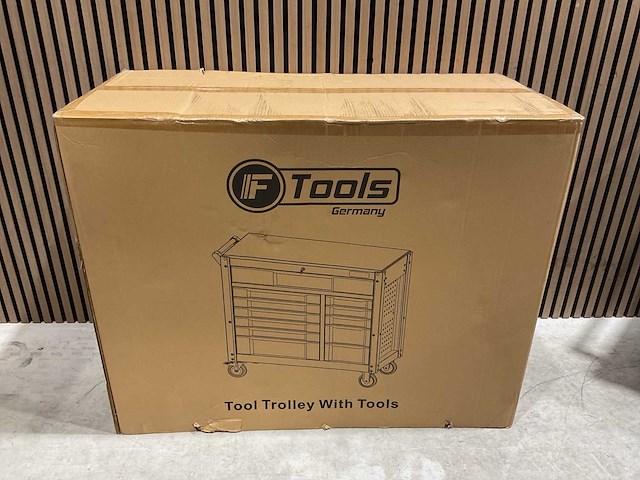 Ftools tool trolley with tools black & grey gereedschapswagen - afbeelding 19 van  73