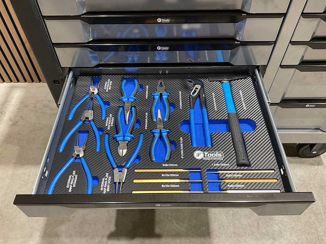 Ftools tool trolley with tools black & grey gereedschapswagen - afbeelding 23 van  52