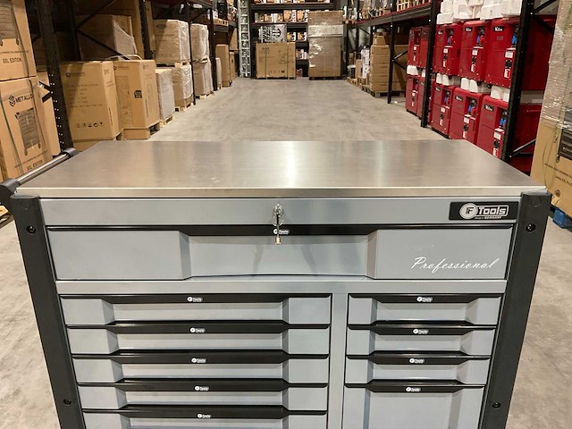 Ftools tool trolley with tools black & grey gereedschapswagen - afbeelding 3 van  73