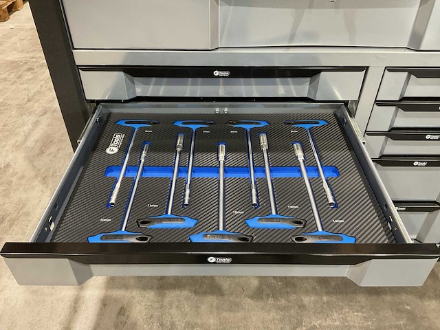 Ftools tool trolley with tools black & grey gereedschapswagen - afbeelding 8 van  73