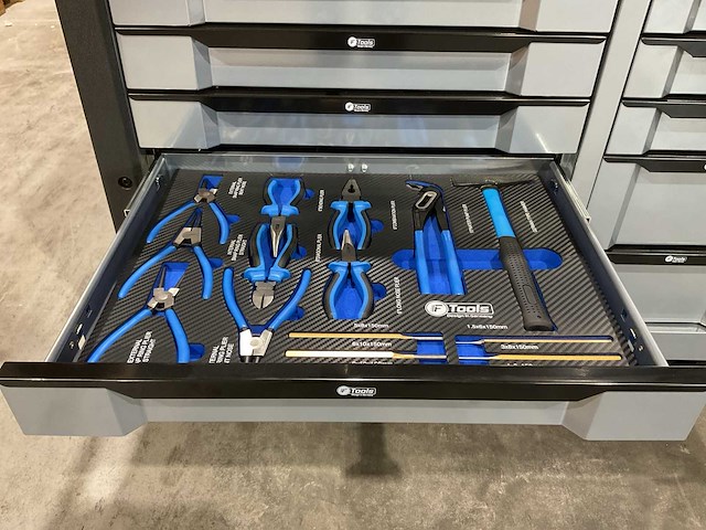 Ftools tool trolley with tools black & grey gereedschapswagen - afbeelding 15 van  73