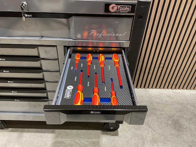 Ftools tool trolley with tools black & grey gereedschapswagen - afbeelding 29 van  73