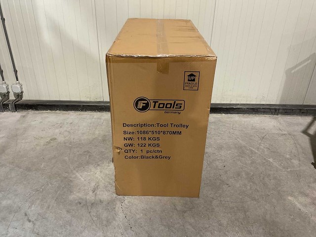 Ftools tool trolley with tools black & grey gereedschapswagen - afbeelding 73 van  73