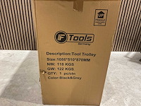 Ftools tool trolley with tools black & grey gereedschapswagen - afbeelding 20 van  73