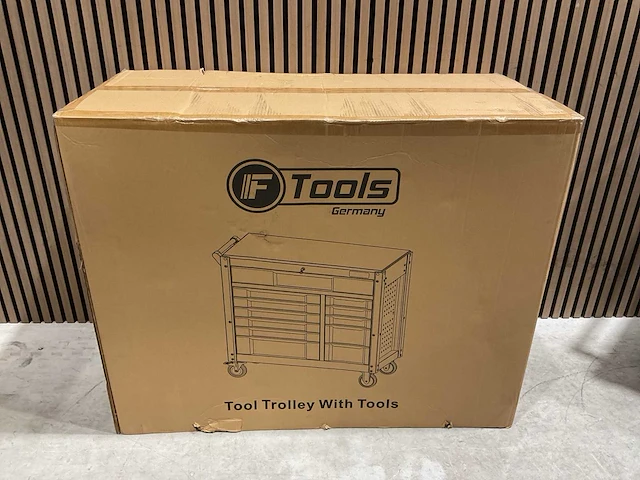 Ftools tool trolley with tools black & grey gereedschapswagen - afbeelding 19 van  73