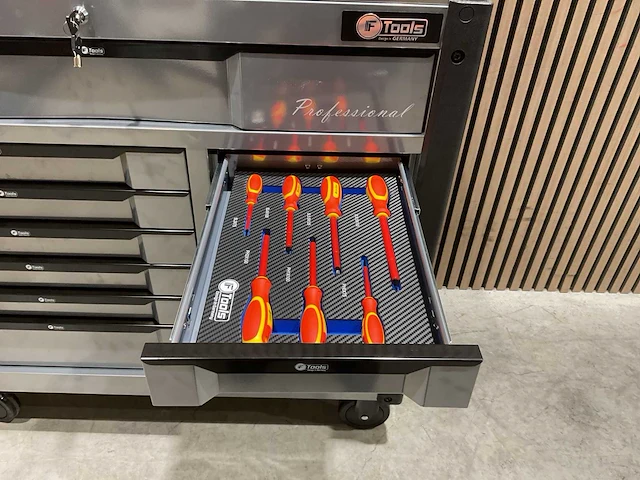 Ftools tool trolley with tools black & grey gereedschapswagen - afbeelding 32 van  73
