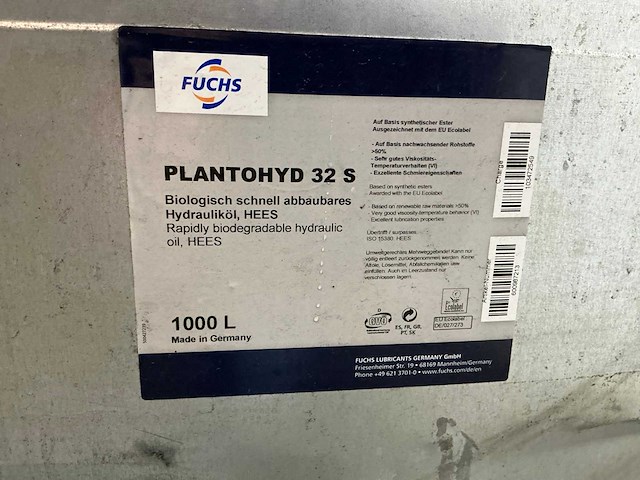 Fuchs plantohyd 32s hydraulic hydraulic - afbeelding 4 van  8