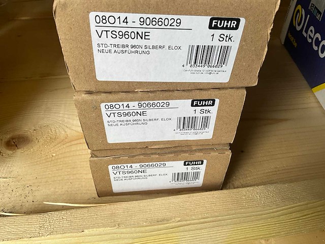 Fuhr - vts960ne - deurgrendel, ts960n, voor ronde stang, boutdiameter 24 mm, aluminium zilver, geanodiseerd - deurbeslag (3x) - afbeelding 2 van  3