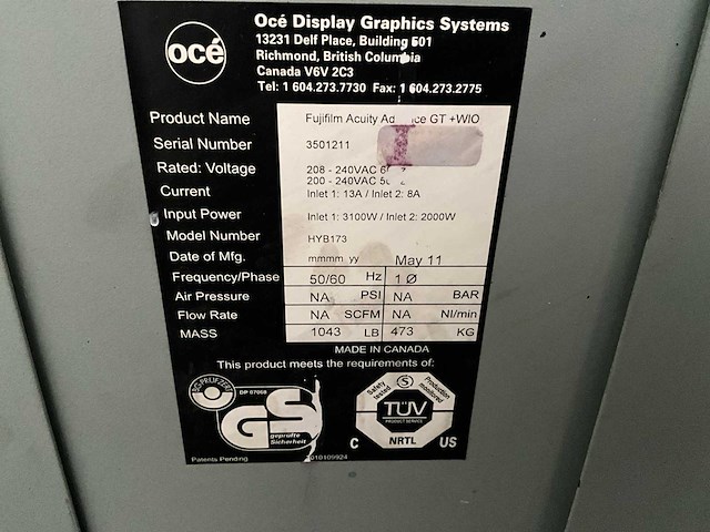 Fujifilm - acuity advance - uv flatbed printers - 2011 - afbeelding 13 van  20