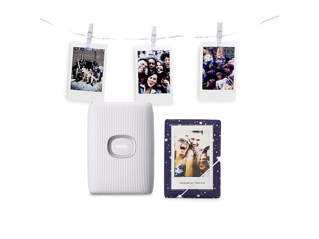 Fujifilm instax mini link 2 mobiele fotoprinter clay white - afbeelding 2 van  5