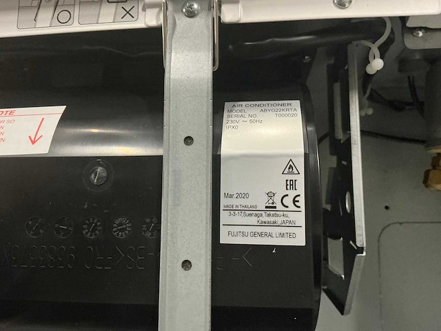 Fujitsu abyg22krta airconditioning binnenunit - afbeelding 4 van  4