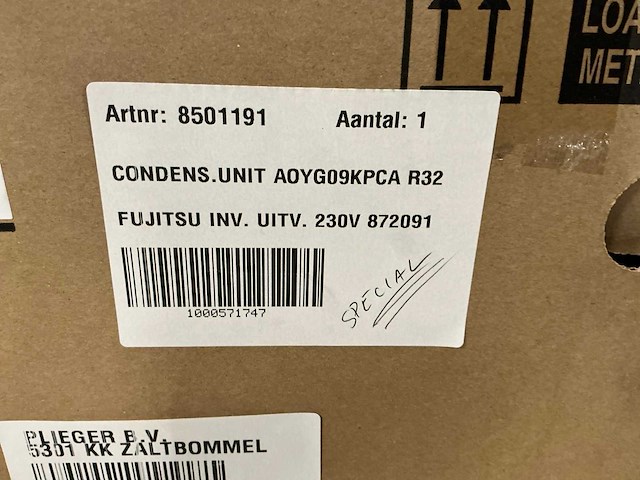 Fujitsu aoyg09kpca airconditioning buitenunit - afbeelding 7 van  15