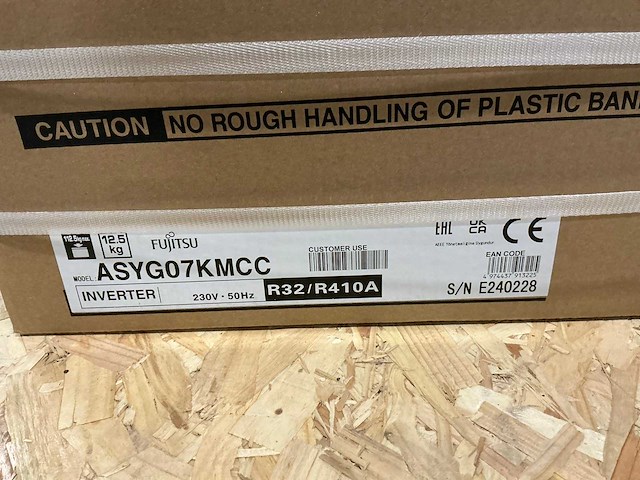Fujitsu asyg07kmcc airconditioning binnenunit (2x) - afbeelding 1 van  2