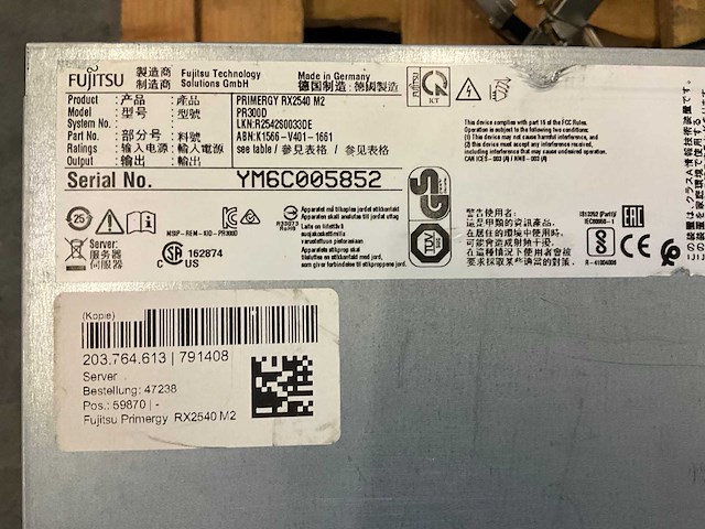 Fujitsu pr300d primergy rx2540 m2 server - afbeelding 6 van  14