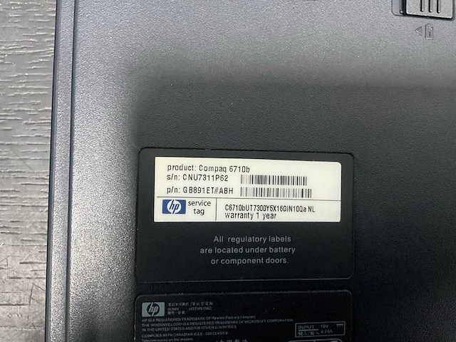 Fujitsu siemens / hp - laptop (2x) - afbeelding 9 van  9
