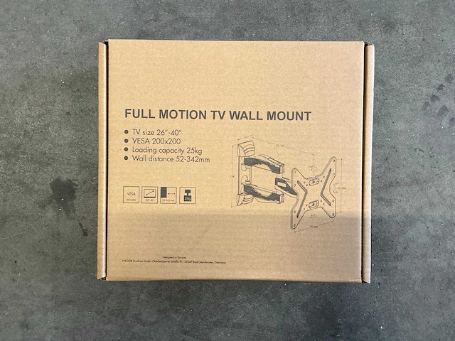 Full motion tv wall mount - afbeelding 1 van  3