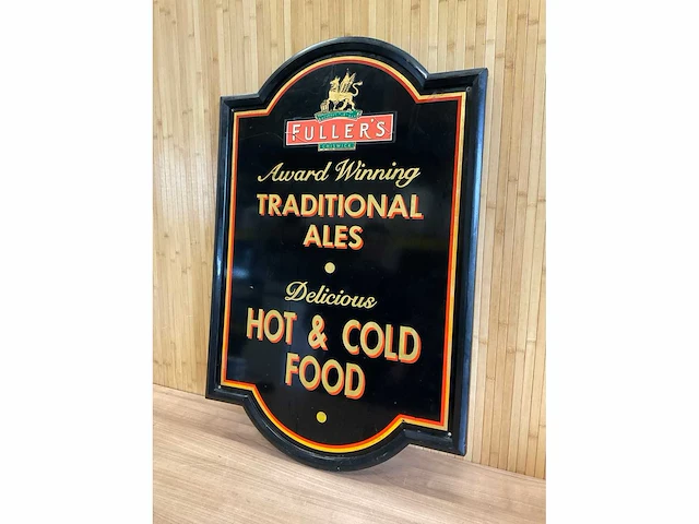 “fuller’s chiswick – award winning traditional ales / hot & cold food” | horeca-/reclamebord - afbeelding 2 van  4