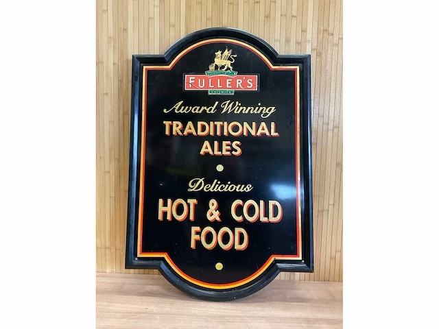 “fuller’s chiswick – award winning traditional ales / hot & cold food” | horeca-/reclamebord - afbeelding 3 van  4