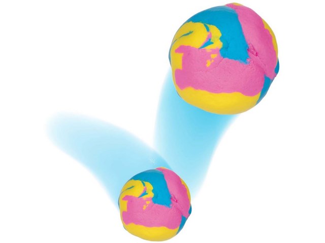 Fun stuiter putty regenboog drol 12 stuks - afbeelding 3 van  7