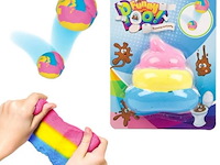 Fun stuiter putty regenboog drol 12 stuks - afbeelding 5 van  7