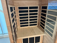 Funda - mahogany - infrarood sauna - 1 persoons - afbeelding 6 van  10