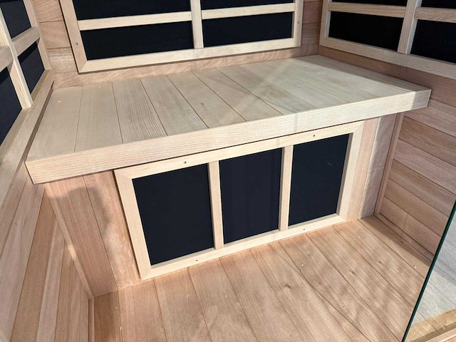 Funda - mahogany - infrarood sauna - 1 persoons - afbeelding 7 van  10