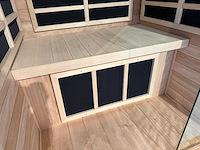 Funda - mahogany - infrarood sauna - 1 persoons - afbeelding 7 van  10