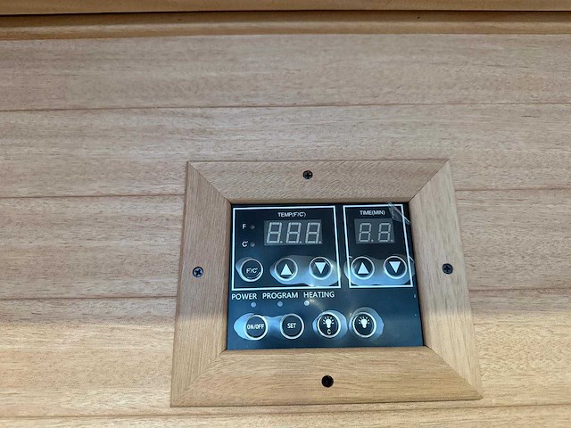 Funda - mahogany - infrarood sauna - 1 persoons - afbeelding 9 van  10