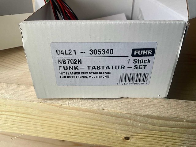 Funk - draadloze rvs toetsenbord - autotronic, multitronic nr. nb702n - deurbeslag - afbeelding 4 van  5