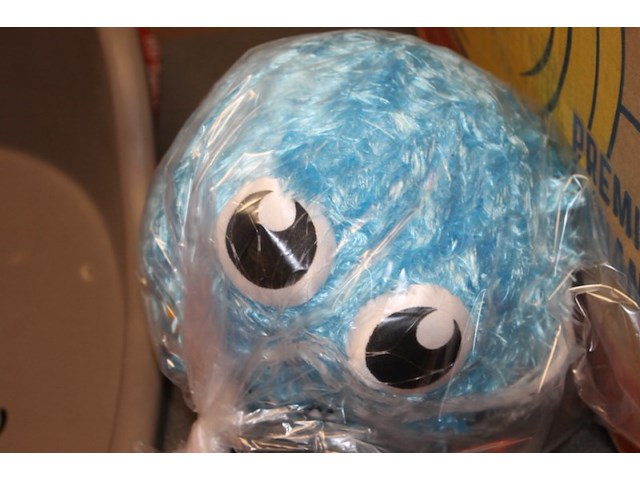 Funny gekleurde bal blauw 1x - afbeelding 3 van  3