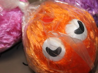 Funny gekleurde bal oranje 1x - afbeelding 2 van  3