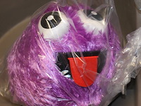 Funny gekleurde bal paars 1x - afbeelding 2 van  3