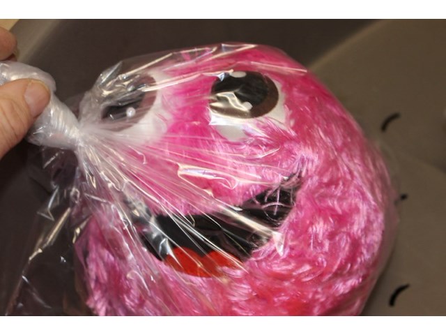 Funny gekleurde bal rose 1x - afbeelding 2 van  3