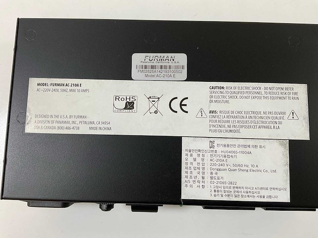 Furman (ac-210a e), compact power conditioner (4x) - afbeelding 3 van  14